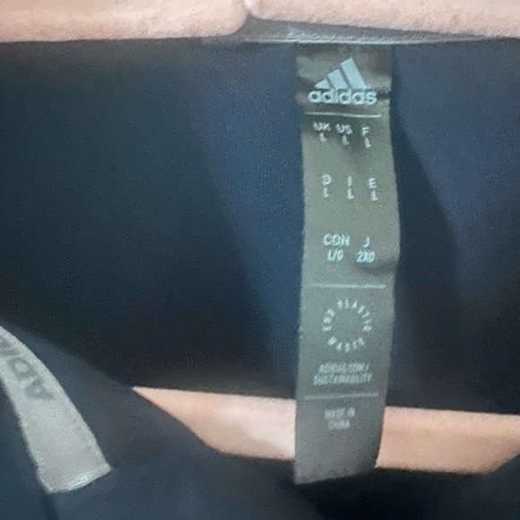 adidas Men's Dark Blue Long Sleeve Polo - Picture 5 of 7